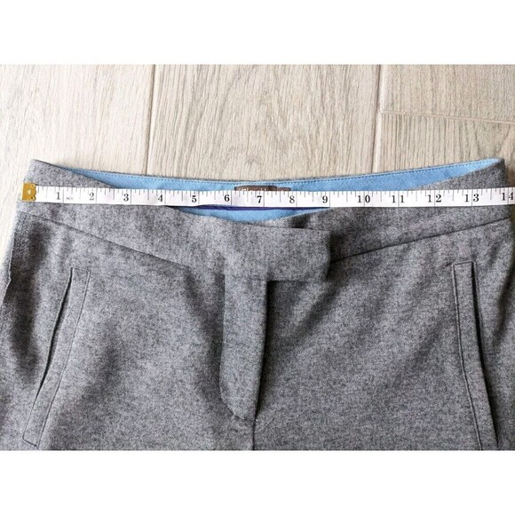 J McLaughlin Pants Womens Sz 2 Waist 28 Gray Wool Blend Straight Ankle N18 - Picture 6 of 7